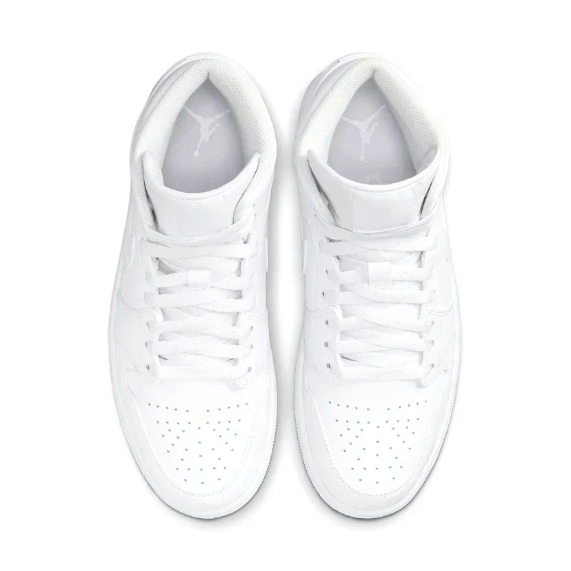 Air Jordan 1 Mid 'Triple White' (2022)